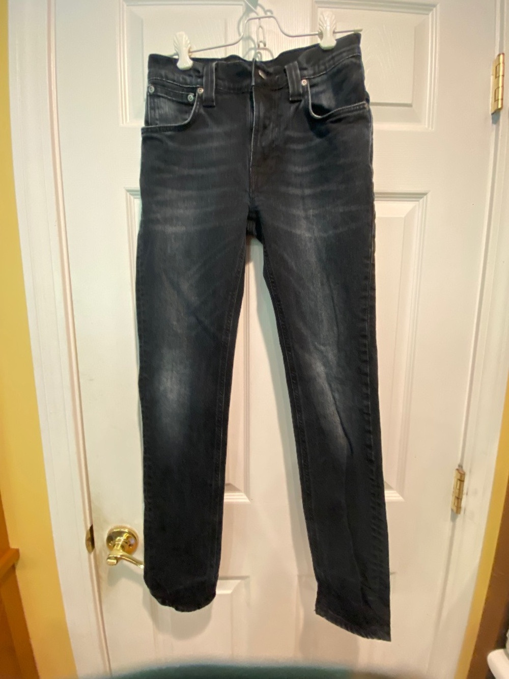Women’s Nudie Thin Finn Mortal Indigo 98% Organic Cotton Jeans W27 L30